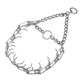 Herm Sprenger Ultra-Plus prong collar front view for secure training signals.