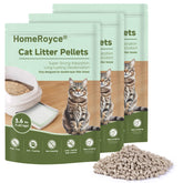 HomeRoyce cat litter pellets in a double-layer box for odor control.