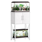 Herture fish tank stand top view with sturdy 20.5 by 11.02 inch surface.