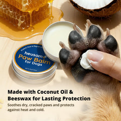 Paws, nose, and elbows cared for with Heusom balm