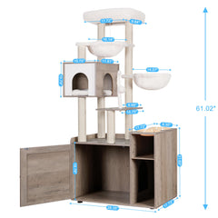 Hey-brother cat tree large platform β comfy, elevated view for curious cats.