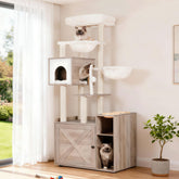 Hey-brother cat tree lifestyle assembly β sturdy, space-saving design for modern homes.