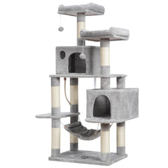Hey-brother large cat tree shows a multi level structure for climbing and lounging