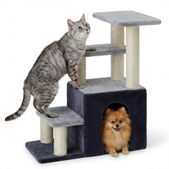 Heybly 29.5in high pet steps support cats and small dogs to elevated spots.