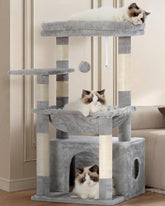Heybly cat tree large platform offering warm lounging space for indoor cats