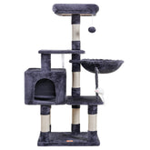 Heybly cat tree top perch with removable soft pad for cozy naps.