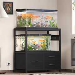 Heybly stand drawer storage open highlights convenient organization for medications, tools, and foods.