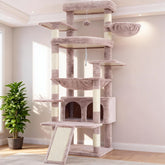 Heybly tall cat tree baseplate provides stable support for large cats