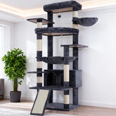 Heybly tall cat tree baseplate provides stable foundation for large cats