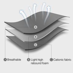 HEYWEAN chest suture cushioning for a snug three-dimensional fit