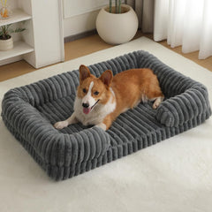 HEZOTCO cat bed closed nest gray for cozy naps.