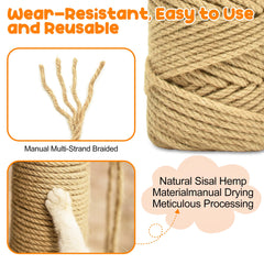 HezzLuv DIY cat tree build rope for creating new perches and structures
