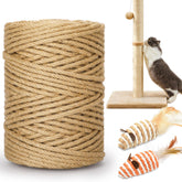 HezzLuv sisal rope 262ft length for long-lasting cat scratch projects