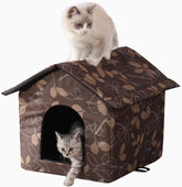 HHongRiSheng outdoor cat house folded design for easy transport