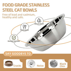 HIAIEVIY stainless steel bowls are durable and easy to clean.