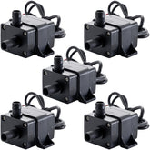 hiBCTR 5-Pack 12V brushless pump for aquariums delivers steady water flow