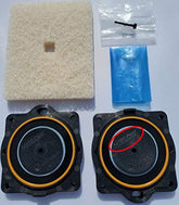 Hiblow HP-60/80 repair kit packaging with authentic diaphragms for reliable maintenance.
