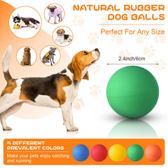 Hiboom high-bounce dog balls for energetic fetch sessions.