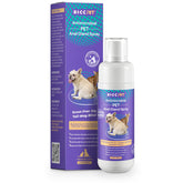 HICC PET Anal Gland Spray bottle delivers targeted relief and freshness around the rear area.