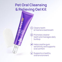 HICC PET dental gel precision nozzle shown for controlled dosing during use.