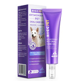 HICC PET dental gel tube shown for easy brush-free tooth care at home.