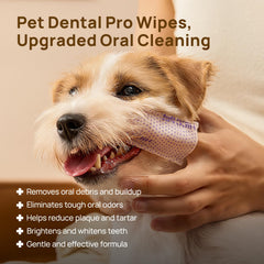 Close-up of wipe with soft bumps massaging gums for gentle cleaning