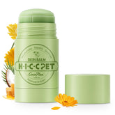 HICC PET Skin Balm bottle demonstrates rapid, non-greasy hydration for itchy skin.