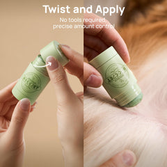 HICC PET Skin Balm dog paw close-up highlights nourishing hydration for irritated paws.
