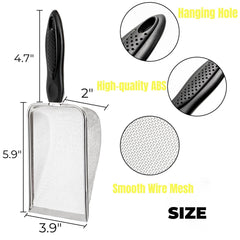 Hiceeden 1mm hole sand scoop filters sand while trapping debris during beach outings.