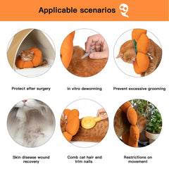 Hidream cat cone collar larger diameter supports healing for various wounds and grooming.