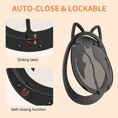 HIDROSIL magnetic flap on the cat door seals securely for controlled passage