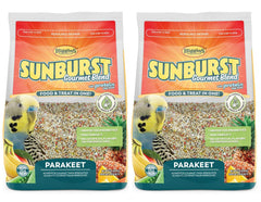 Higgins Sunburst Gourmet Blend parakeet food 2lb pack for balanced daily nutrition