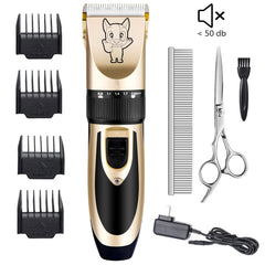 Highdas cordless design with low-noise motor for calm pets during grooming.