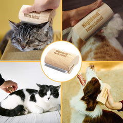 Highland Farms Select ergonomic wood handle provides comfortable grip during grooming.