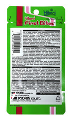 Hikari First Bites pellets may support early growth and proper organ development.