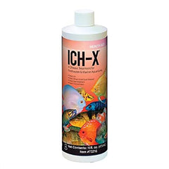 Hikari Ich Treatment dosing scene shows simple in-tank dosage.