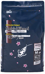 Hikari Saki Growth fish food pellets in a bottle boost color and vitality.