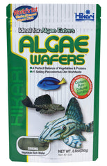 Hikari tropical algae wafer 8.8 oz product shot highlighting pleco diet.