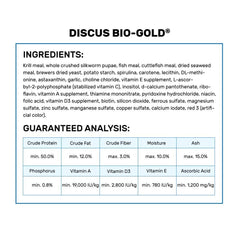 Hikari Tropical Discus Bio-Gold serving in tank demonstrates easy feeding routine for active fish