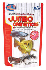 Hikari Tropical Jumbo Carnisticks bottle view showing convenient daily feeding option.
