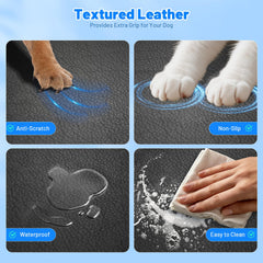 HikeSeptPals dog seat cover hard bottom stabilizes space for pets during travel.