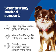 Hill's Science Diet prebiotic fiber supports gentle digestion and a balanced gut.