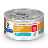 Hill's Prescription Diet c/d Multicare Stress wet cat food can with vegetable-tuna stew for urinary health