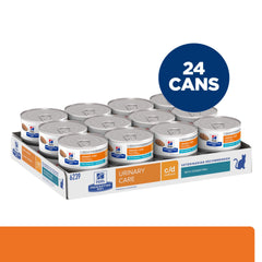 Hill's c/d Multicare Ocean Fish packaging box highlighting veterinary urinary care