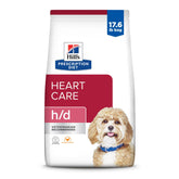 Hill's Prescription Diet h/d Heart Care dog food bag front showing heart-support formula.
