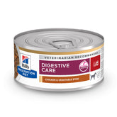 Hill's Prescription Diet i/d wet dog food chicken-vegetable-stew can supports easy digestion.