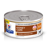 Hill's k/d Kidney Care Chicken & Vegetable Stew: bite-sized chunks in gravy for kidney support