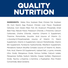 Hill's l/d liver care dog meal served in bowl showcases easy feeding.