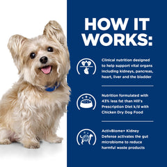 Hill's Prescription Diet Multi-Organ Complex ingredients label highlights quality sources.