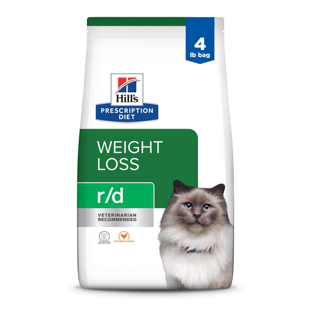 Hill's Prescription Diet r/d weight reduction bag aids cat weight management